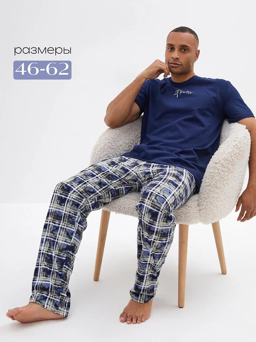 Пижама "Идеал"_М332/синий